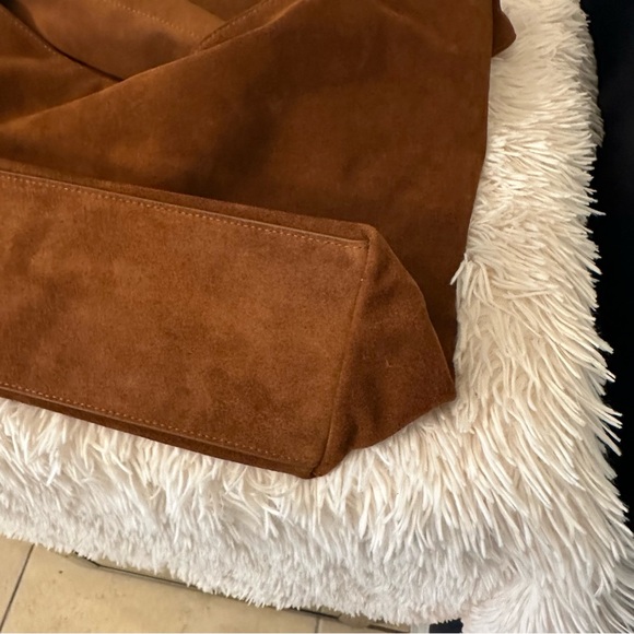 Quince Whiskey Brown Suede Hobo Bag - Picture 13 of 13